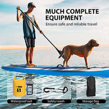 Load image into Gallery viewer, VIVOHOME 10FT 32 Inch Width Inflatable Stand Up Paddle Board with Premium SUP Accessories Backpack Leash Paddle Bottom Fin Waterproof Bag Anti Slip Deck Surfboard for Adults Youth 330Lbs (Blue)