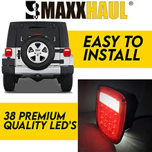Load image into Gallery viewer, MaxxHaul 80685 Universal Square 12V Combination 38 LED Signal Tail Light - For Truck, Trailer, Boat, Jeep, SUV, RV, Vans, Flatbed ,2 Pack, Regular