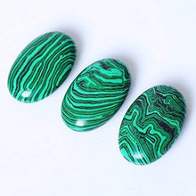 Load image into Gallery viewer, Yuanxi Oval Worry Stones,Palm Pocket Energy Stone,Healing Crystal with Velvet Bag,Healing Gemstone Worry Therapy Smooth Soap Shape (Green Malachite)