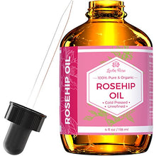 Load image into Gallery viewer, Rosehip Seed Oil by Leven Rose, 100% Pure Organic Unrefined Cold Pressed Anti Aging Rose Hip Moisturizer for Hair Skin & Nails, 4 Fl. oz