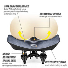 Load image into Gallery viewer, YLG Oversized Comfort Bike Seat Comfortable Replacement Bike Saddle Memory Foam Soft Bike Saddle Waterproof Universal Fit Bicycle Seat for Women Men (a-Outdoor Bike Seat)