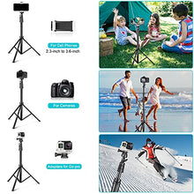 Load image into Gallery viewer, UBeesize 67'' Phone Tripod Stand & Selfie Stick Tripod, All in One Professional Cell Phone Tripod, Cellphone Tripod with Wireless Remote and Phone Holder, Compatible with All Phones/Cameras