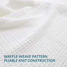 Load image into Gallery viewer, Bedsure 100% Cotton Thermal Blanket - 405GSM Premium Breathable Blanket in Waffle Weave for Home Decoration - Perfect for Layering Any Bed for All-Season - Full/Queen Size (90 x 90 inches), White