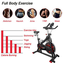 Load image into Gallery viewer, VIGBODY Exercise Bike Indoor Cycling Bike Adjustable Stationary Bicycle for Home Gym Workout Cardio Bikes Upright Bike