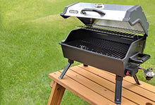 Load image into Gallery viewer, MARTIN Portable Propane Bbq Gas Grill 14,000 Btu Porcelain Grid with Support Legs and Grease Pan