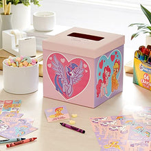 Load image into Gallery viewer, Hallmark Valentines Day Cards for Kids and Mailbox for Classroom Exchange, My Little Pony (1 Box, 32 Valentine Cards, 35 Stickers, 1 Teacher Card)