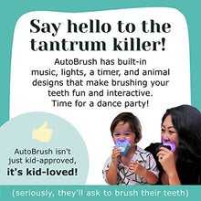 Load image into Gallery viewer, AutoBrush Pro Kids Whole Mouth Electric Toothbrush with 28,000 Nylon Bristles - Makes Brushing Fun and Establishes Healthy Oral Care Habits (Single-Sided, Zebra, Ages 3-5)