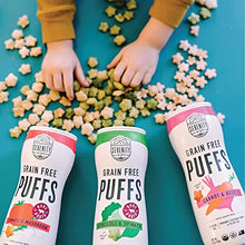 Load image into Gallery viewer, Serenity Kids Grain Free Puffs Variety Pack with Carrot & Beet, Broccoli & Spinach, and Tomato & Mushroom Puffs, 1.5 Ounce Container (6 Pack)