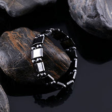 Load image into Gallery viewer, VIKI LYNN Set of 2 Men's Hematite Metal Magnetic Therapy Bracelets S27-St2