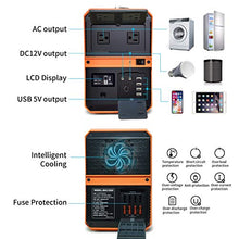 Load image into Gallery viewer, Sungzu Portable Power Station 1000W, 1010Wh Portable Solar Generator Lithium Battery Backup Power Inverter with 2 110V AC Outlet, 2 DC, 4 USB for Home and Outdoor Camping Emergency