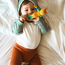Load image into Gallery viewer, Green Sprouts Animal Friend Rattle Made from Organic Cotton, Orange Fox, 3 Months+