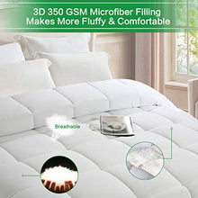 Load image into Gallery viewer, Soft Smooth Comforter Queen Size All Seasons 2000 Series Lightweight Quilted Down Alternative Breathable White Comforter Duvet Insert with 8 Corner Tabs Breathable 3D Filling (White, Queen (88"x88"))