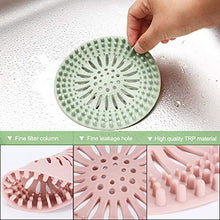 Load image into Gallery viewer, Hair Catcher Durable Silicone Hair Stopper Shower Drain Covers Easy to Install and Clean Suit for Bathroom Bathtub and Kitchen 5 Pack