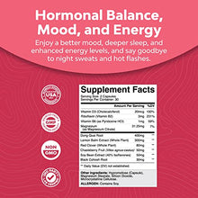 Load image into Gallery viewer, Herbal Menopause Supplement for Women - Perfect for Estrogen Balance Night Sweats & Hot Flashes Menopause Relief - Black Cohosh for Menopause and Hot Flash Relief with Chasteberry & Dong Quai 60ct