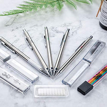 Load image into Gallery viewer, Mr. Pen- Metal Mechanical Pencil Set with Lead and Eraser Refills, 5 Sizes, 0.3, 0.5, 0.7, 0.9, 2mm, Drafting, Sketching, Architecture, Drawing Mechanical Pencils, Metal Mechanical Pencils