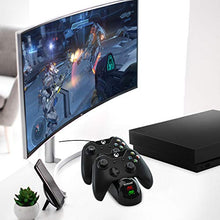 Load image into Gallery viewer, Controller Charger for Xbox, YCCTEAM Battery Pack Rechargeable for Xbox One, Xbox One X, Xbox One S, Xbox One Elite Controller, Charging Station for Xbox One with 2pcs 1200mAh Rechargeable Battery