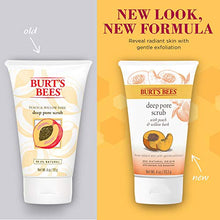 Load image into Gallery viewer, Burt's Bees Peach and Willow Bark Deep Pore Exfoliating Facial Scrub, Package May Vary, 4 Oz