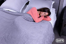 Load image into Gallery viewer, SAFR Home Therapy Weighted Blanket & Removable Cover (60"x80" | 15lbs, Grey)