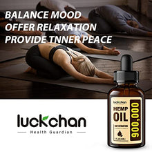 Load image into Gallery viewer, (4 Pack) Hemp Oil for Pain Relief and Inflammation - Helps Anxiety Stress Relaxation Sleep Mood Focus Joint - Made from Hemp Seed Oil - Organic Vegan Extract Drops Tincture