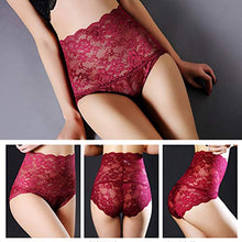 Load image into Gallery viewer, 5 Pack Women Sexy Lace Underwear Briefs Plus Size Lace Panties High Waist Hipster Panties