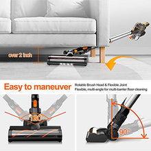Load image into Gallery viewer, INSE Cordless Vacuum Cleaner 23KPa Powerful Suction with 250W Digital Motor, Handheld Stick Vacume Lightweight Quiet Rechargeable 2500mAh for Hardwood Floor Carpet Pet Hair Car - S600
