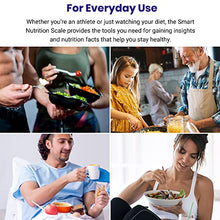 Load image into Gallery viewer, Etekcity Smart Food Nutrition Scale, Digital Grams and Ounces for Weight Loss, Baking, Cooking, Keto and Meal Prep, Large, Stainless Steel