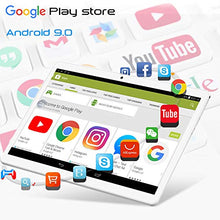 Load image into Gallery viewer, Tablet 10.1 inch Android Tablet with 2GB+32GB, 3G Phone Tablets & Dual Sim Card & 2MP+ 5MP Dual Camera, Quad Core Processor, 1280x800 IPS HD Display,GPS, FM (Silver)