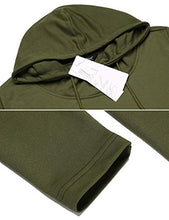 Load image into Gallery viewer, COOFANDY Mens Casual Hooded Poncho Cape Cloak Irregular Hem Hoodie Pullover Army Green Small