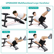 Load image into Gallery viewer, Sit Up Bench Workout Ab Exercise For Home Gym, MaxKare Multifunctional Bench Press Recline Adjustable