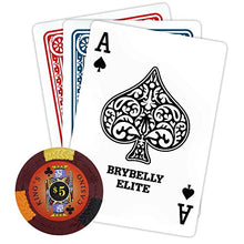 Load image into Gallery viewer, Brybelly King’s Casino Premium Poker Chip 14-Gram Heavyweight Clay Composite – Pack of 50 ($5 Red)