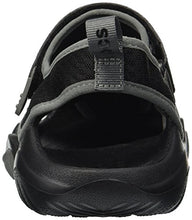 Load image into Gallery viewer, crocs Men's Swiftwater Mesh Deck Sandal Sport, Black, 12 M US