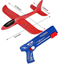 Load image into Gallery viewer, FLORONG Airplane Toy,One-Click Ejection Model Foam Airplane with 1 Pack Large Throwing Foam Plane,Flying Toy for Kids…