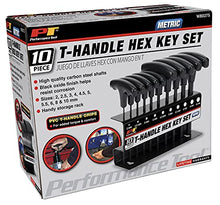 Load image into Gallery viewer, Performance Tool W80275 Metric T-Handle Hex Key Set, 10-Piece