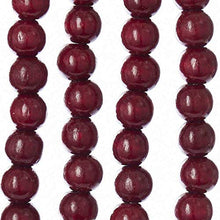Load image into Gallery viewer, Kurt S. Adler 9-Foot Wood Beaded Burgundy Garland, Multi
