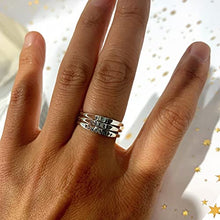 Load image into Gallery viewer, Teeny Tiny Stacking Sterling Silver Ring By Hannah Design Personalized Ring *shipping daily!*