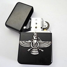 Load image into Gallery viewer, Farvahar Cigarette Lighter Persian Gift Persia Pahlavi Art Faravahar Parsi Farsi
