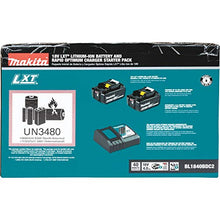 Load image into Gallery viewer, Makita BL1840BDC2 18V LXT Lithium-Ion Battery and Rapid Optimum Charger Starter Pack (4.0Ah)