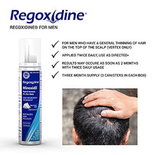 Load image into Gallery viewer, Regoxidine Men's 5% Minoxidil Foam (6 Month Supply) Helps Restore Vertex Hair Loss and Supports Hair Regrowth for Thinning Hair with Unscented Topical Aerosol Treatment
