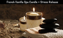 Load image into Gallery viewer, Bath Gift Basket Set for Women: Relaxing at Home Spa Kit Scented with French Vanilla - Includes Bath Bombs, Salts, Shower Gel, Body Butter Lotion, Spa Candle, Bubble Bath, Loofah and More