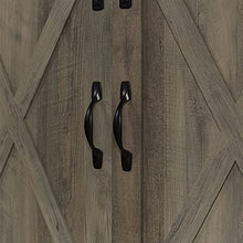 Load image into Gallery viewer, Walker Edison Richmond Modern Farmhouse Sliding Barn Door TV Stand for TVs up to 65 Inches, 58 Inch, Grey Wash
