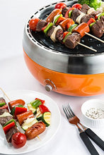 Load image into Gallery viewer, Grillerette Pro - The Smartest Portable BBQ Grill - Take Anywhere BBQ Grill - Battery Powered Fan - Anthracite Black Color