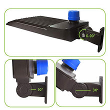 Load image into Gallery viewer, LEDMO 300W LED Parking Lot Lights Adjustable Arm Mount with Photocell 1000-1200W HID/HPS Replacement Waterproof IP65 36000LM 5000K Outdoor Commercial Area Street Lighting