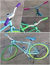 Load image into Gallery viewer, AHOMAME Bike Handle Grips for Girls Boys and Kids, Non-Slip Bicycle Handlebar Grips Cover for Mountain Bike, Scooters Cruiser Road Bike Handle Grips, BMX MTB Cycling Replacement Parts (Color: Black)