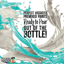 Load image into Gallery viewer, Pouring Masters Tropical Turquoise Acrylic Ready to Pour Pouring Paint – Premium 8-Ounce Pre-Mixed Water-Based - for Canvas, Wood, Paper, Crafts, Tile, Rocks and More