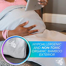 Load image into Gallery viewer, DefenderShield EMF Radiation & 5G Protection Blanket - Universal Organic Bamboo Anti-Radiation Throw Cover for Fertility, Pregnancy, Infants, Babies, Children - Maternity & Baby Blanket (36" x 35")