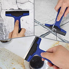 Load image into Gallery viewer, Razor Blade Scraper, Scraper Tool with 10PCS Extra Replacement Metal Blades, Razor Scraper Remover for Cleaning Paint, Caulk, Adhesive, Label, Decal, Sticker from Window, Glass, Tile, Floor, Stove Top