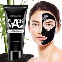 Load image into Gallery viewer, Blackhead Remover Mask Strips Peal off Black Mask Charcoal Mask for blackheads Bamboo Activated Charcoal Deep Cleansing,Pore Shrinking Facial Mask for Face and Nose
