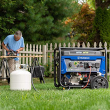 Load image into Gallery viewer, Westinghouse WGen9500DF Dual Fuel Portable Generator-9500 Rated 12500 Peak Watts Gas or Propane Powered-Electric Start-Transfer Switch & RV Ready, CARB Compliant