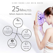 Load image into Gallery viewer, HIME SAMA Led Face Mask, Pro 7 Color Led Face Mask Skincare for Face and Neck, Facial Care Mask & Optical Cosmetic Mask Portable for Home and Travel Use