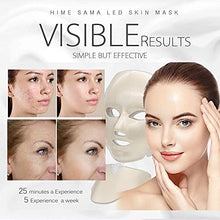 Load image into Gallery viewer, HIME SAMA Led Face Mask, Pro 7 Color Led Face Mask Skincare for Face and Neck, Facial Care Mask & Optical Cosmetic Mask Portable for Home and Travel Use
